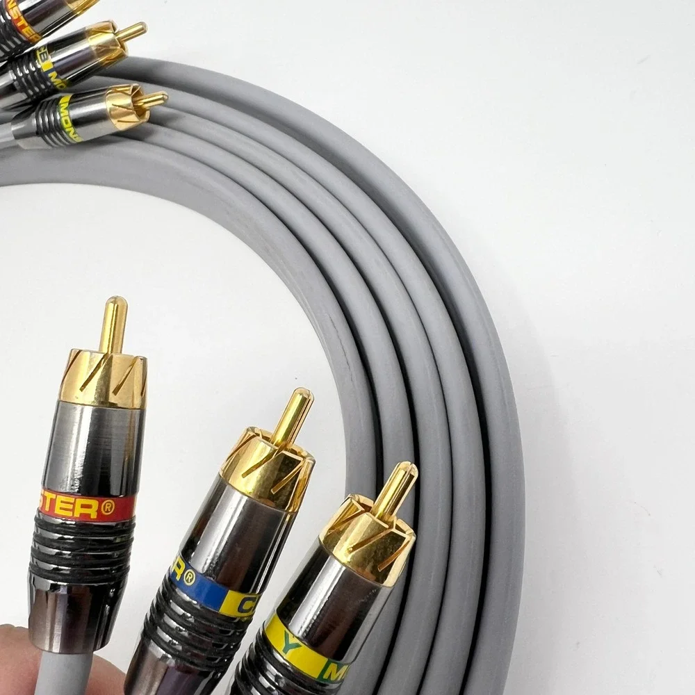 Monster M-Series M500cv Ultra-High Performance Component Video CableGray RC 10ft